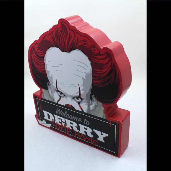 NWT Graphic Art Welcome to Derry Come Home Sign Wall Decor Plaque Table Display - Picture 7 of 10